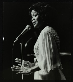 Singer Selena Jones on stage at the Forum Theatre, Hatfield, Hertfordshire, 1979. Artist: Denis Williams