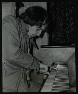 Stan Tracey playing the piano at The Bell, Codicote, Hertfordshire, 2 February 1986. Artist: Denis Williams