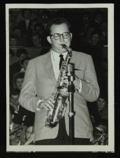 The Stan Kenton Orchestra in concert, 1956. Artist: Denis Williams