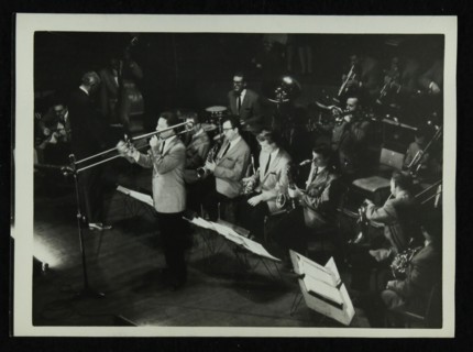 The Stan Kenton Orchestra in concert, 1956. Artist: Denis Williams