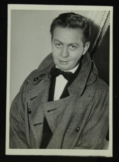 Portrait of American singer, musician and actor Mel Torme, c1950s. Artist: Denis Williams