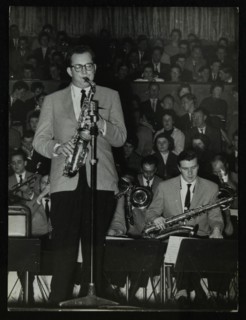 The Stan Kenton Orchestra in concert, 1956. Artist: Denis Williams