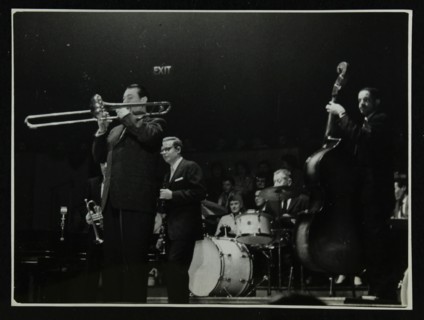 The Eddie Condon All Stars in concert, Colston Hall, Bristol, 1957. Artist: Denis Williams