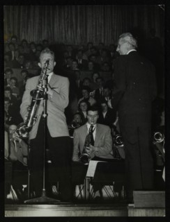 The Stan Kenton Orchestra in concert, 1956. Artist: Denis Williams