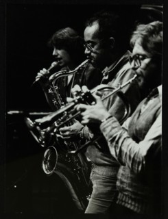 Norma Winstone, Art Themen and Henry Lowther performing at The Stables, Wavendon, Buckinghamshire. Artist: Denis Williams