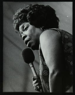American singer Sarah Vaughan at the Capital Radio Jazz Festival, Knebworth, Hertfordshire, 1981. Artist: Denis Williams