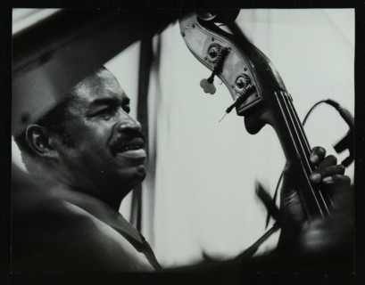 Bassist Eddie Jones at the Capital Radio Jazz Festival, Knebworth, Hertfordshire, 1982. Artist: Denis Williams