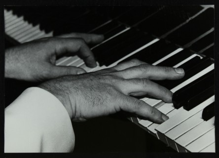 Pianist Brian Dee's hands at work, Lansdowne Studios, Holland Park, London, 1989. Artist: Denis Williams