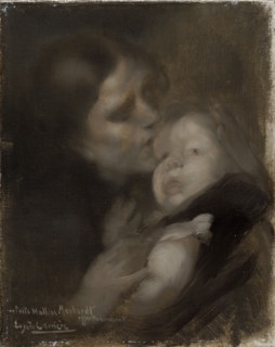 'Mother and child', c1890. Artist: Eugene Carriere.