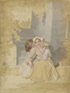 'The tamborine', 1820-1885. Artist: Penry Williams.