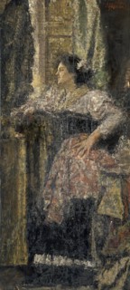 'Portrait of a girl', 1898. Artist: Antonio Mancini