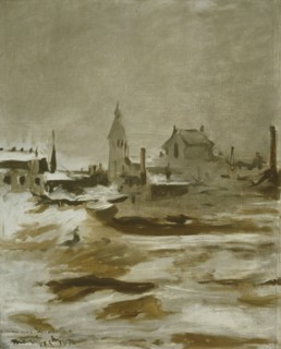 'Effect of snow at Petit-Montrouge', 1870. Artist: Edouard Manet.
