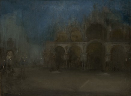 'Nocturne, blue and gold - St Mark's, Venice', 1879-1903. Artist: James Abbott McNeill Whistler.