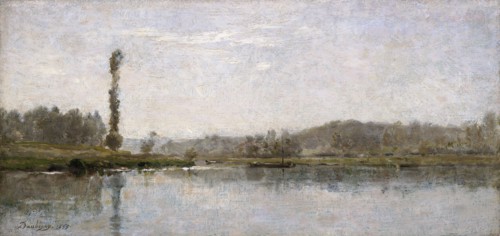 'Morning on the Oise, Auvers', 1837-1878. Artist: Charles Francois Daubigny.