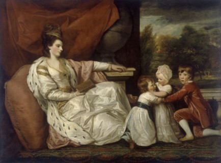 'Lady Charlotte Williams-Wynn and her three eldest children', 1778. Artist: Lady Charlotte Williams-Wynn