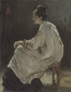 'Seated girl', 1843-1906. Artist: Alfred Stevens.
