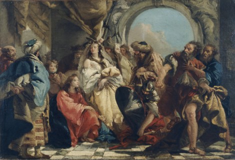 'Christ and the woman taken in Adultery', 1747-1804. Artist: Giovanni Domenico Tiepolo.