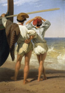 'Fisher boys', 1820-1885. Artist: Penry Williams.