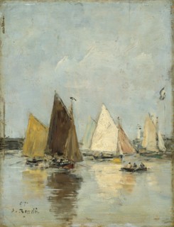 'The return of the boats', 1897. Artist: Eugene Louis Boudin.