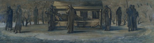 'King Arthur at Avalon', (Study), 1890. Artists: Sir Edward Coley Burne-Jones, Edward Burnes-Jones.