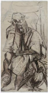 'Study for 'The seed of David' Alterpiece: David as King', c1860. Artists: King David, Dante Gabriel Rossetti.