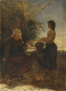'Christ and the woman of Samaria', 1854-1915. Artist: Thomas Henry Thomas