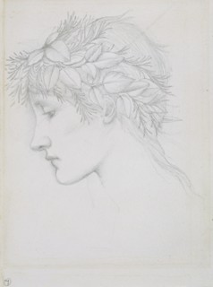 'Head crowned with leaves', 1897. Artists: Sir Edward Coley Burne-Jones, Edward Burnes-Jones.