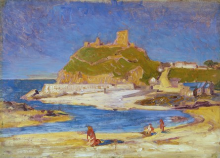 'Criccieth Castle', 1893-1934. Artist: Christopher Williams