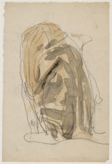 'Cat washing itself', 1896-1939. Artist: Gwendolen Mary John