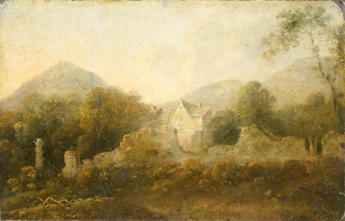 'Landscape with a cottage', 1733-1782. Artist: Richard Wilson.