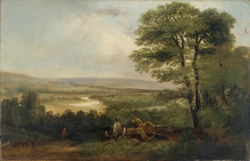 'Landscape: View in Northumberland', 1804-1848. Artist: Thomas Miles Richardson I.