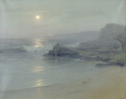 'Moonlight on the sea', 1899. Artist: Lionel Walden