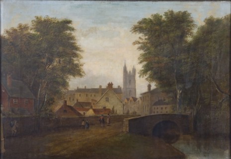 'Cardiff from the North Road', c1784. Artist: Alexander Wilson.
