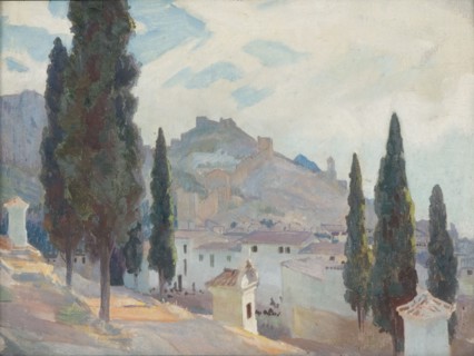 'Spanish Landscape', 1895-1933. Artist: George Murray