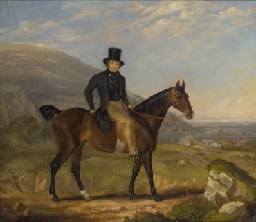 'Gentleman on horseback', 1843. Artist: James Flewitt Mullock
