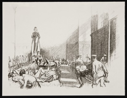 'In hospital in England', 1917. Artist: Claude Allin Shepperson.