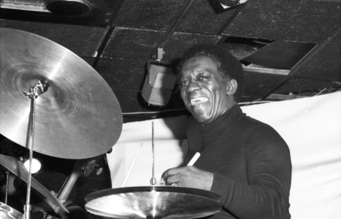 Art Blakey, Ronnie Scott's, London, 1973.  Artist: Brian O'Connor.