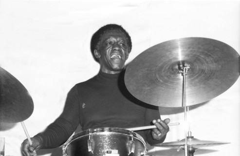 Art Blakey, Ronnie Scott's, London, 1973.  Artist: Brian O'Connor.