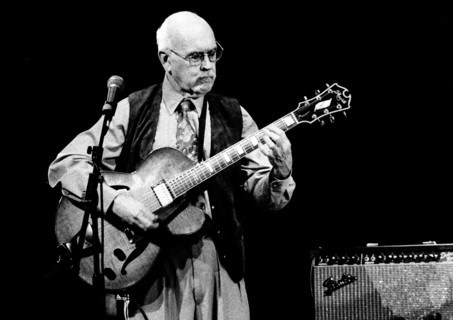 Jim Hall, American jazz guitarist, composer and arranger, Brecon, 2000.  Artist: Brian O'Connor.