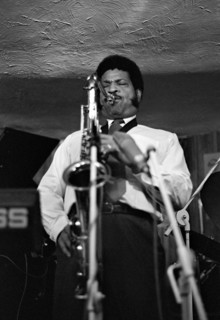 George Coleman, Bass Clef, Hoxton Square, London, 1986.   Artist: Brian O'Connor.