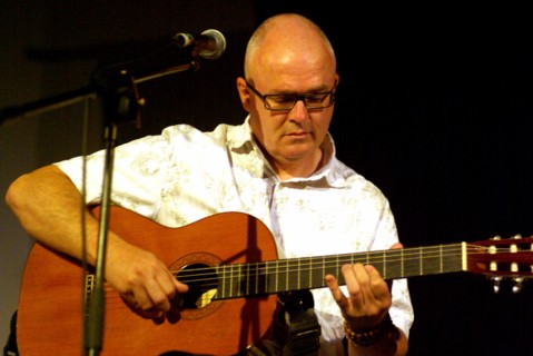 Kevin Armstrong, guitarist, producer, songwriter, and composer, Brecon, 2009. Artist: Brian O'Connor.