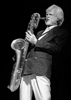 Gerry Mulligan, Royal Festival Hall, London, 1988.  Artist: Brian O'Connor.