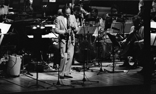 John Dankworth, Barbican, London, 1988.  Artist: Brian O'Connor.
