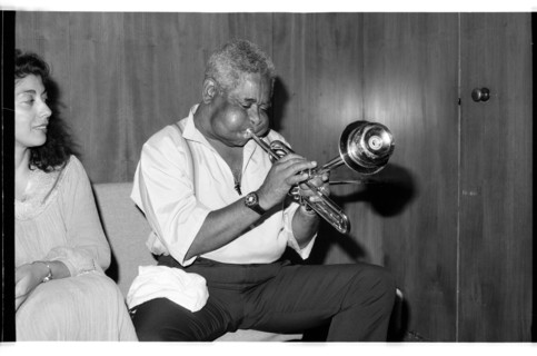 Dizzy Gillespie, Capital Jazz, Royal Festival Hall, London, 1985.   Artist: Brian O'Connor.