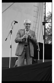 Benny Goodman, Knebworth, 1982.   Artist: Brian O'Connor.