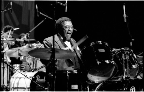 Lionel Hampton, Lewisham Town Hall, 1989.   Artist: Brian O'Connor.