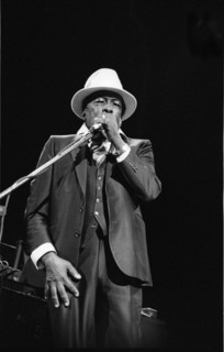 John Lee Hooker, Royal Festival Hall, London, 1988.  Artist: Brian O'Connor.