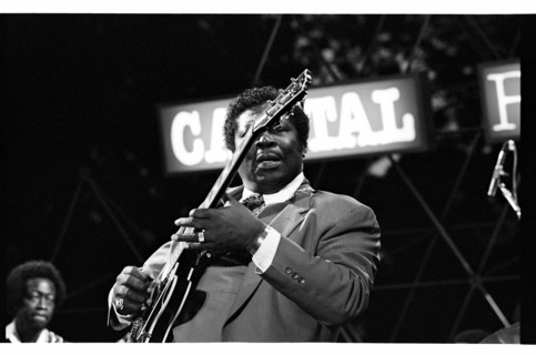B.B. King, Capital Jazz, Knebworth, 1982.   Artist: Brian O'Connor.