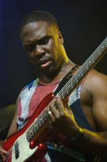 Derrick Hodge, Love Supreme Jazz Festival, Glynde Place, East Sussex, 2014. Artist: Brian O'Connor.