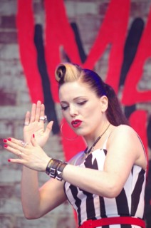 Imelda May, Love Supreme Jazz Festival, Glynde Place, East Sussex, 2014.  Artist: Brian O'Connor.